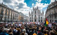 Manifestazione animalista contro Ahold Delhaize e Pandora a Milano