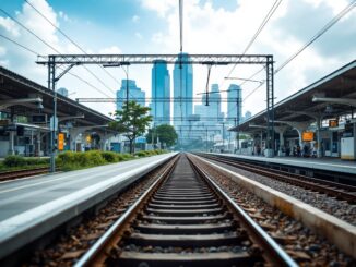 Manifestazione Usb Lavoro Privato durante sciopero ferroviario