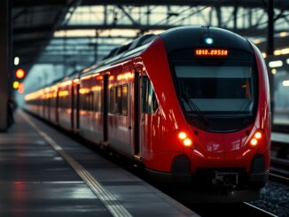 Un serpente innocuo su un treno Frecciarossa