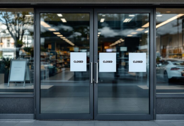 Immagine della chiusura del supermercato Bennet