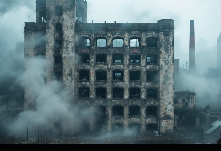Immagine dell'ex Palaghiaccio di Milano in fiamme