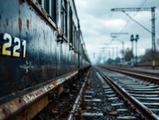 Manifestazione per lo sciopero nazionale dei treni