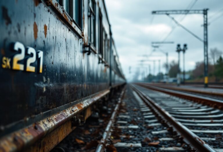 Manifestazione per lo sciopero nazionale dei treni