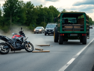 scontro tra moto e trattore provoca rallentamenti sulla 494 1749537765