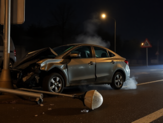 incidente stradale a san vittore olona conducente ubriaco distrugge arredo urbano python 1753890585