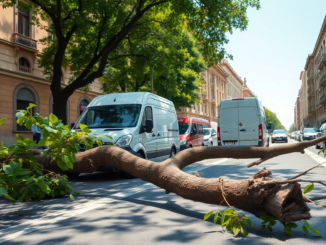 incidente a milano il ramo che ha fermato il traffico python 1755726079