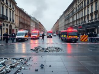 esplosione in centro citta feriti e traffico interrotto python 1758727892