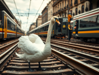 il salvataggio di un cigno a milano un segno dei tempi python 1756859192