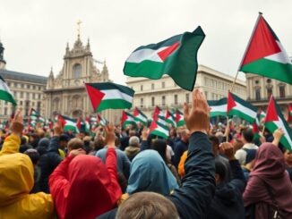 milano in protesta corteo per gaza tra tensioni e solidarieta crescente python 1758587859