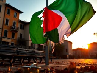 vandali danneggiano bandiera palestinese a trezzano sul naviglio lepisodio che sconvolge la comunita python 1759126979