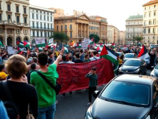 citta italiane in subbuglio manifestazioni pro gaza paralizzano il paese python 1759656215