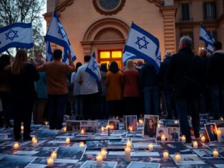 commemorazione a milano ricordo dellattacco del 7 ottobre e della liberazione degli ostaggi 1760860024
