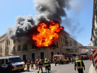 incendio a roma evacuazione in corso per un edificio in fiamme python 1759673257