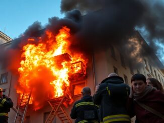 incendio a roma un edificio in fiamme nel centro della capitale 1760248731