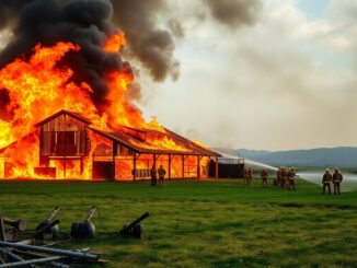 incendio distrugge azienda agricola in provincia di firenze 1761569955
