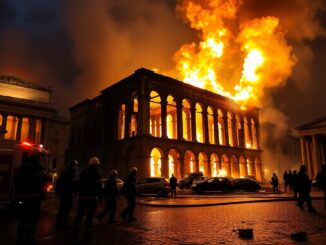 incendio distrugge parte del centro storico di roma 1761225944