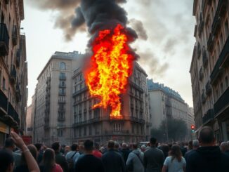 incendio nel centro citta provoca evacuazioni e panico 1760021906