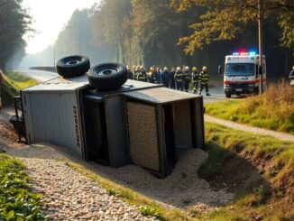 incidente a pieve emanuele camionista trasportato in ospedale dopo una collisione 1761917335