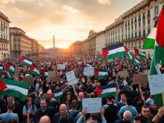 milano enorme afflusso al corteo per la palestina python 1759480051