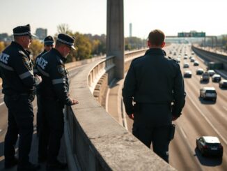 milano intervento della polizia per salvare un uomo sul cavalcavia bacula 1761410200