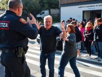 aggressione a un agente di polizia allingresso della scuola di abbiategrasso i dettagli dellincidente 1761981042
