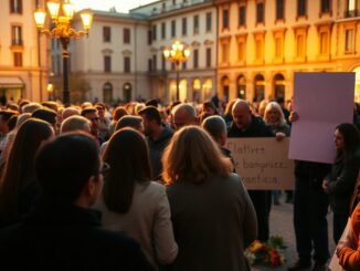 aggressione alla vigilessa a bollate la comunita si mobilita in segno di solidarieta 1763276025