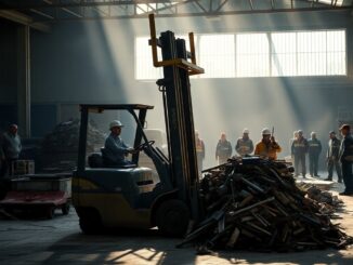 tragedia a gessate uomo schiacciato da muletto in azienda infortunio mortale 1763682530