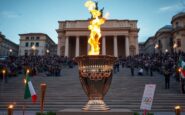 accensione del braciere olimpico a roma cerimonia inaugurale per i giochi invernali 2026 1764958013