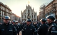 capodanno a milano sicurezza e controlli stradali in piazza duomo per festeggiamenti sicuri 1765431628