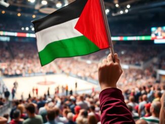 controversia al forum di assago sanzione a luca paladini per aver esposto la bandiera palestinese 1764605720