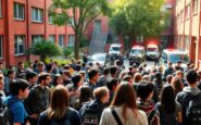 evacuazione della scuola cardano a milano a causa di sostanza urticante 1765544636