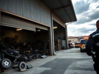 smantellato centro di autoriparazione illegale operazione della polizia locale 1766356935