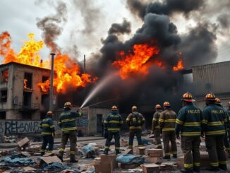 fiamme in un stabile dismesso salvataggio di quattro clochard 1769666337