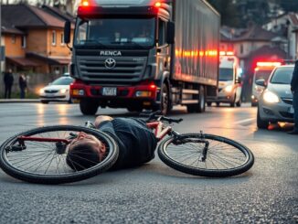 incidente fatale a gaggiano ciclista investito da camion pesante 1769723289
