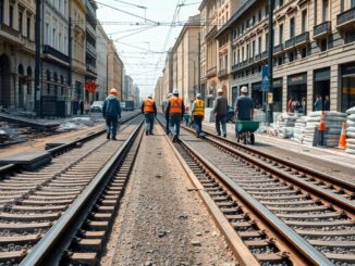 cantieri in centro a milano per il rifacimento dei binari e della sede stradale 1771683565