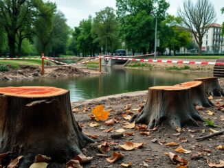 controversia per labbattimento di alberi lungo il canale olona a parco cascina bianca 1771591601