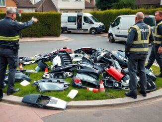 denunciato lautore dellabbandono di pezzi dauto in unaiuola a nerviano 1772074927