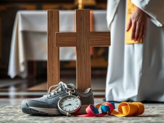 la croce degli sportivi simbolo itinerante accolto nella basilica di san babila 1771396422