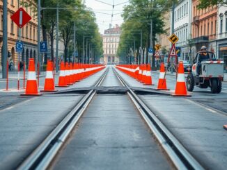 lavori sui binari del tram interventi in via bramante e in centro a marzo 1771828928