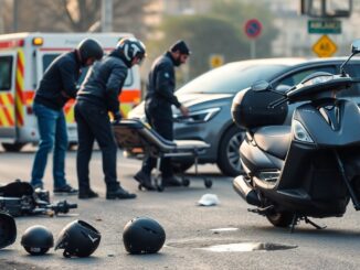 scontro scooter auto a san donato uomo ferito e indagini in corso 1771918137