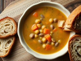 zuppa di legumi e pane fermentato bonta sostenibile dal territorio 1772283633