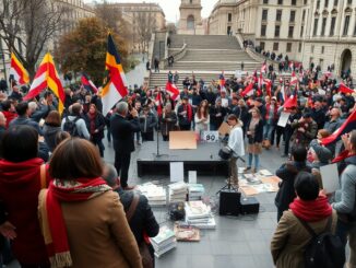 a milano tre manifestazioni separate segnano il confronto sul conflitto in medio oriente 1773003630