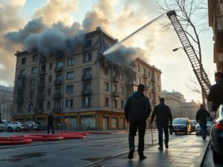 fumo e allarme in via luigi menabrea palazzina evacuata e soccorsi in azione 1774737180