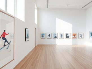 mostra a milano interpretazioni illustrate degli sport invernali 1773457242