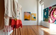 mostra popplay di flaminia veronesi tra pittura tessuto e gioco visivo a milano 1774809089