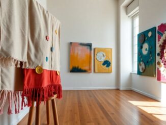 mostra popplay di flaminia veronesi tra pittura tessuto e gioco visivo a milano 1774809089