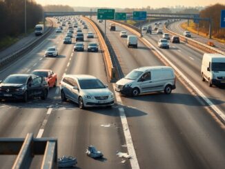 scontro tra quattro auto e due furgoni sulla tangenziale ovest a rozzano 1774475789