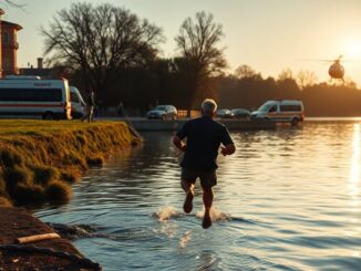 Amico si getta nel Naviglio per salvare il pescatore: elitrasporto a Legnano dopo il malore