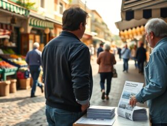 Campagna informativa al mercato di Turbigo contro le truffe agli anziani