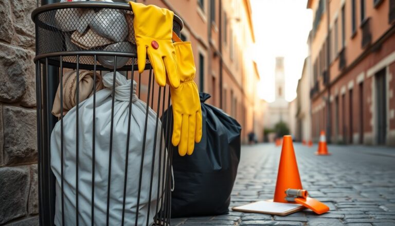 Controlli a Cesate per impedire l'uso dei cestini pubblici come bidoni di casa